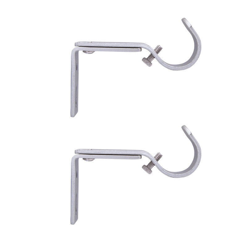 Brackets Steel Rod Socket, 1" Diameter, Satin Nickel