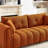 91.5" Modern Tufted Cushion Cloud Upholstered Sofa with  2 Pillows-754363954