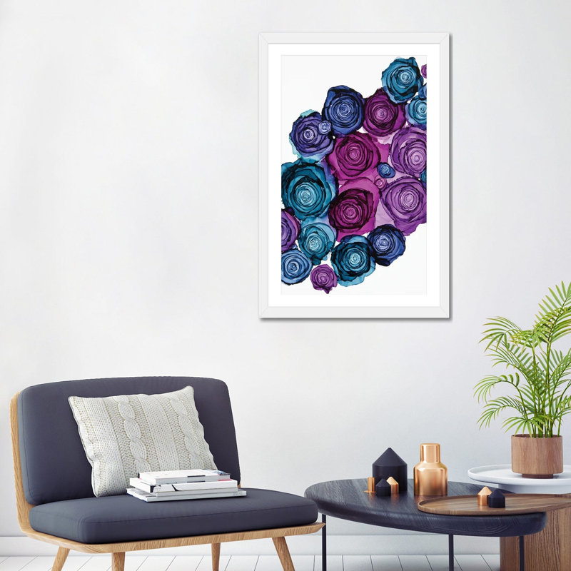« Wallflowers » par Jamie Pomeranz, reproduction d’art, Blanc, H 32 po x l 24 po x P 1 po, Papier encadré blanc