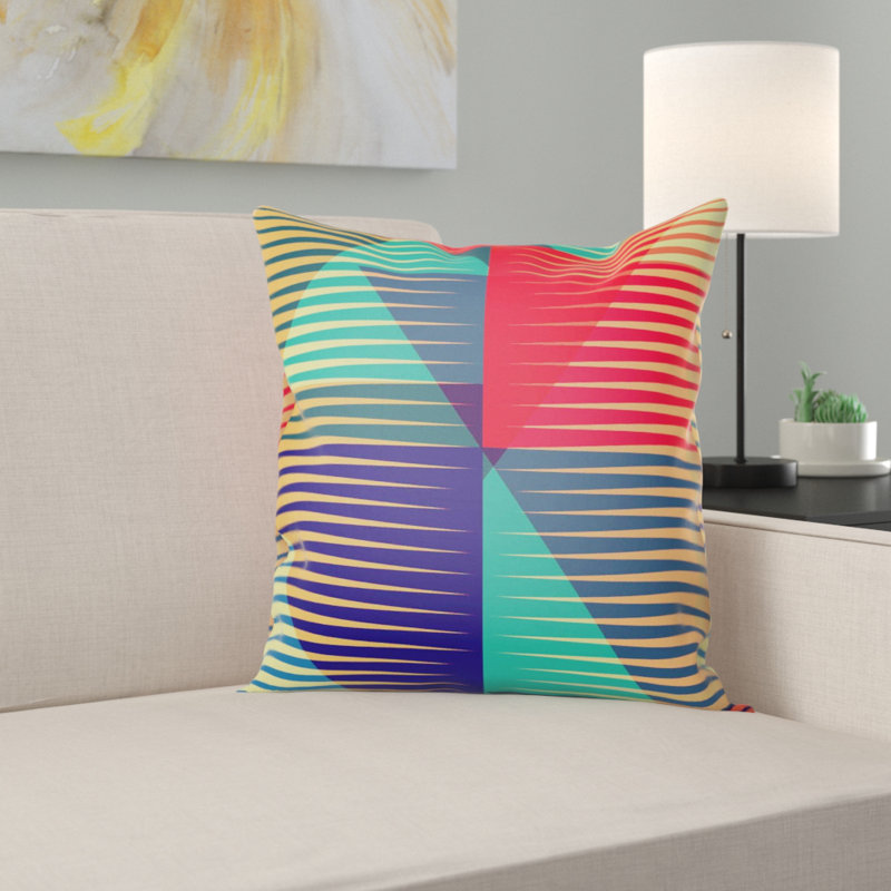 Jahiem Geometric Square Cushion Cover, 50cm H x 50cm W