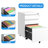 White 3 Drawer Filing Cabinet With Lock For Office. Fully Assembled Metal Unit. Accommodates Letters/Legal/A4. Secure File Keeping. Drawers Have Removable Pencil Tray. Effortless Mobility On 5-120267565