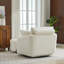 Chaise pivotante rembourrée avec repose-pieds avec rangement-102361024
