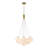 Quinshay 13-Light Dimmable Opal Glass Bubble Chandelier
