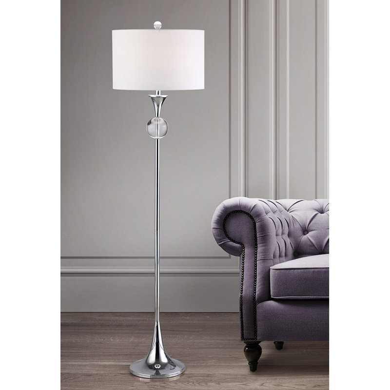Cadencia 61'' Polished Chrome Traditional Floor Lamp