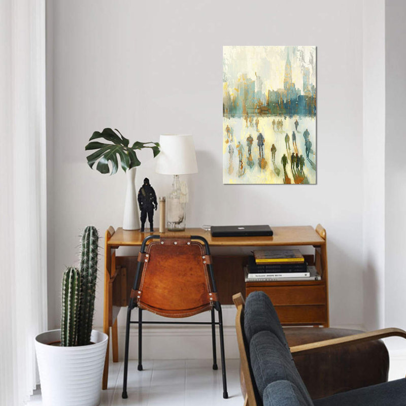 « ny shadows i », impression sur toile, H 12 po x l 8 po x P 0,75 po, Toile tendue, Pas de tapis