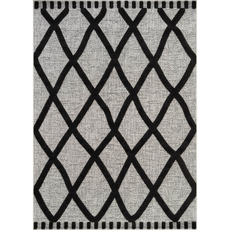 Modern High-Low Indoor Area Rug, Runner 2' x 7'