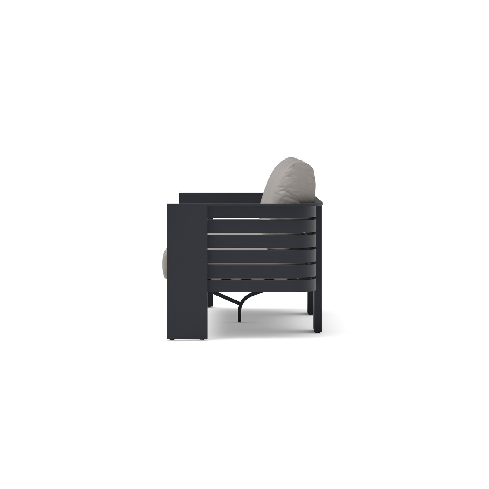Ari 80" Sunbrella® Patio Sofa, Olefin Charcoal