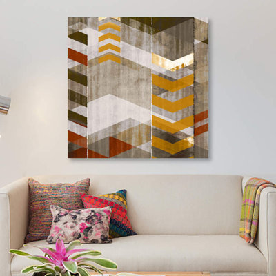 « chevron serenade i », impression sur toile