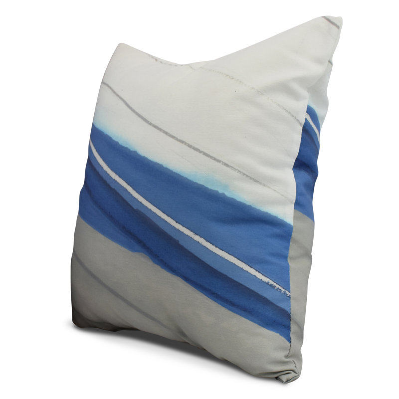 Housse et insert de coussin carré d'extérieur Nantucket, Taupe, 16 po x 16 po