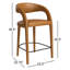 Hawkins Upholstered Bar Stool with Solid Wood Frame with Metal Frame-662965986-662965985