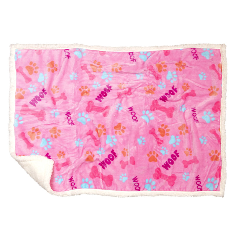 Couverture en polyester Wouf, 30 po x 20 po