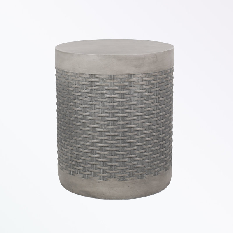 Outdoor round shape Concrete Side Table with sturdy base