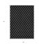 Tapis intérieur / extérieur géométrique noir lavable 5 pi x 8 pi