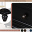 Table de bout avec rangement Ustyle - 3 tiroirs, armoire en bois massif brun avec tiroirs Solution polyvalente pour la maison-2137760528