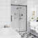 44"-48" W x 76" H Frameless Single Sliding Shower Door with Soft-Closing and Clear Tempered Glass