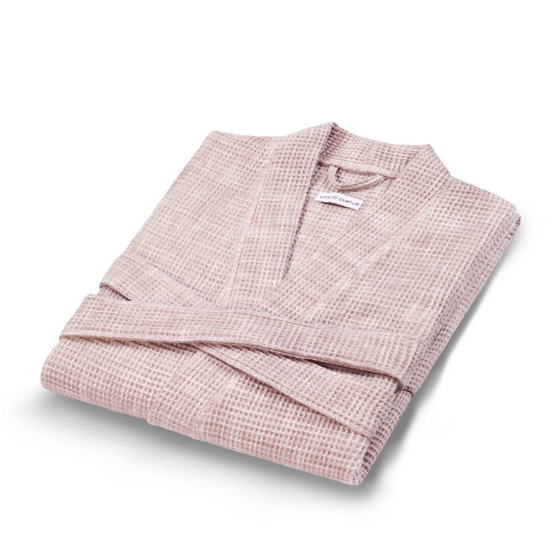 Peignoir mi-mollet unisexe avec poches Boelter, Rose, S / M