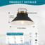 Plafonnier encastré 1 lumière Dome