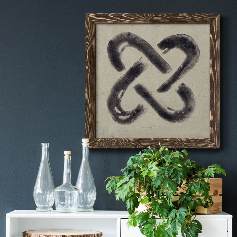 Toile encadrée The Seven Principles I-Premium - prête à être accrochée, H 35,5 po x l 35,5 po x P 1,5 po, Noyer