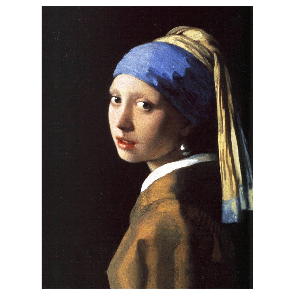 Leinwandbild Das Mädchen mit dem Perlenohrgehänge von Johannes Vermeer