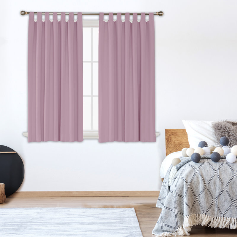 Blackout Curtain Pair, Black, 132 W x 160 D cm