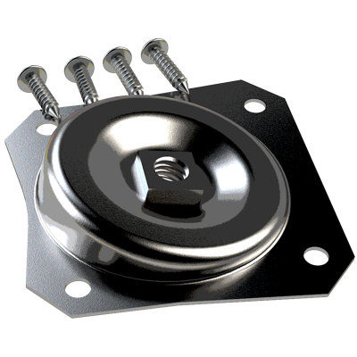 Quincaillerie de fixation droite