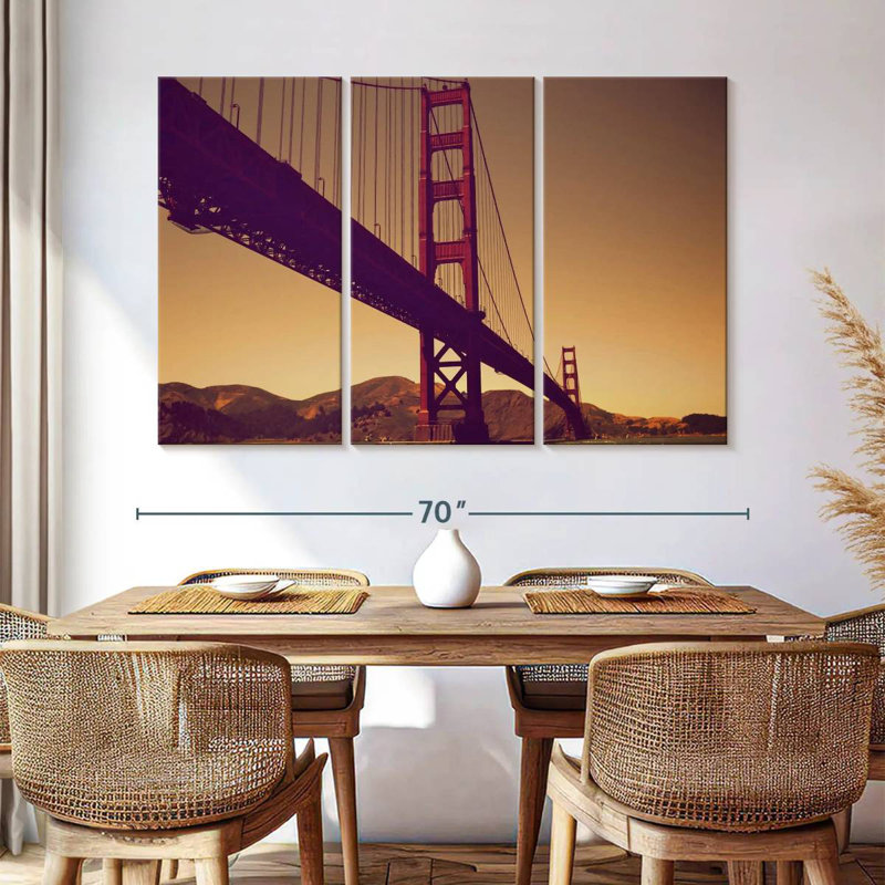 Lilie Sundown At Golden Gate, 24" H x 38" W