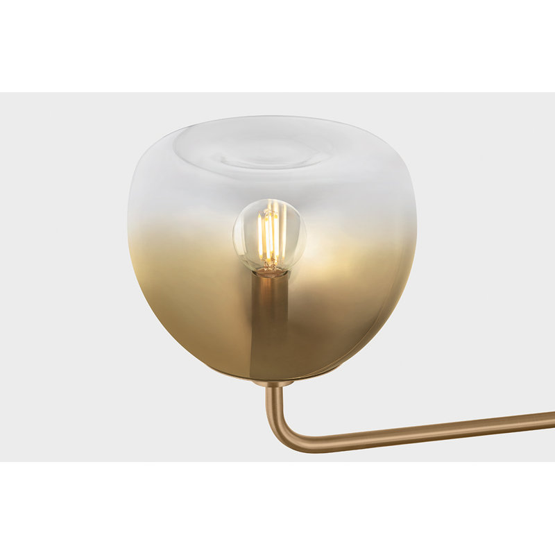 Troy Lighting August Chandelier in Patina Brass, 38.5" H x 59" W x 59" D, 4 Lights