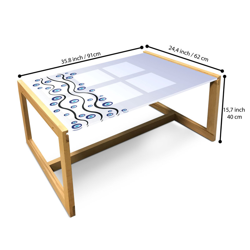 Irmtrude Sled Coffee Table, 90cm H x 62cm W x 40cm D