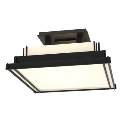 Steppe 4 - Light Lantern Square Semi Flush Mount