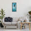 «Hummingbird Splashing Surface», art mural encadré flottant par Stephen Mitchell-1329933874-1329933884