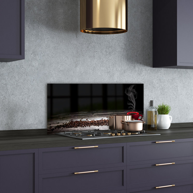 Lundynn 50cm W x 100cm L Glass Peel and Stick Panel