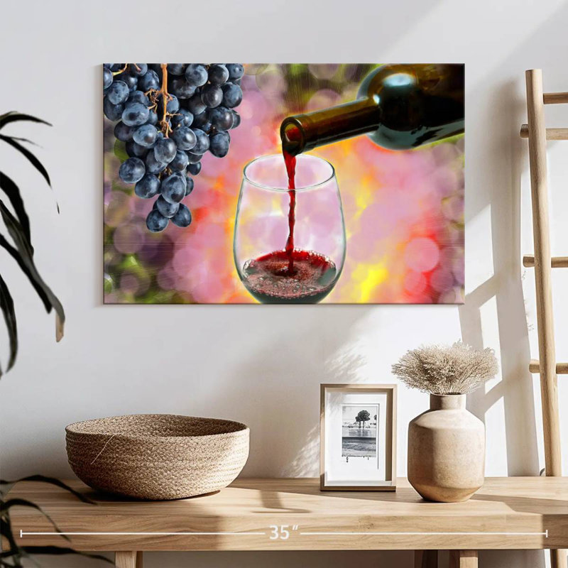 Yarlin décantant le vin rouge au verre, H 8 po x l 12 po