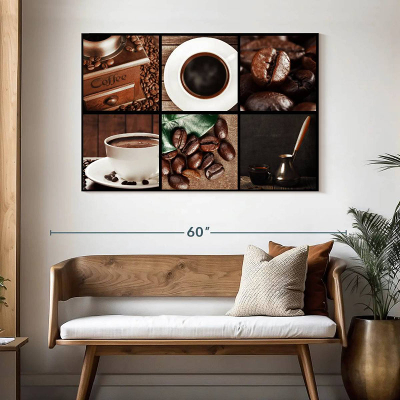 Yarlin Coffee Collage, 32" H x 48" W