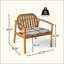 Fauteuil club avec coussin, ensemble de 2