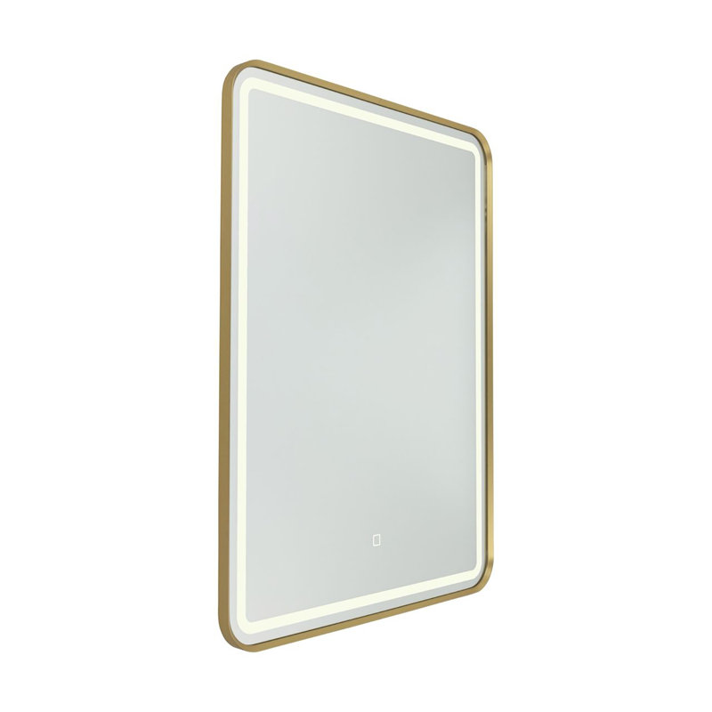 Renz - Rectangular Mirror - Brushed Brass