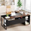 Bureau de direction en L 71 po avec armoire de rangement et tablettes (sans la chaise)-854887605
