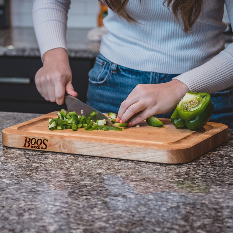 John Boos Prestige Series Maple Cutting Board with Juice Groove, 20" x 15"
