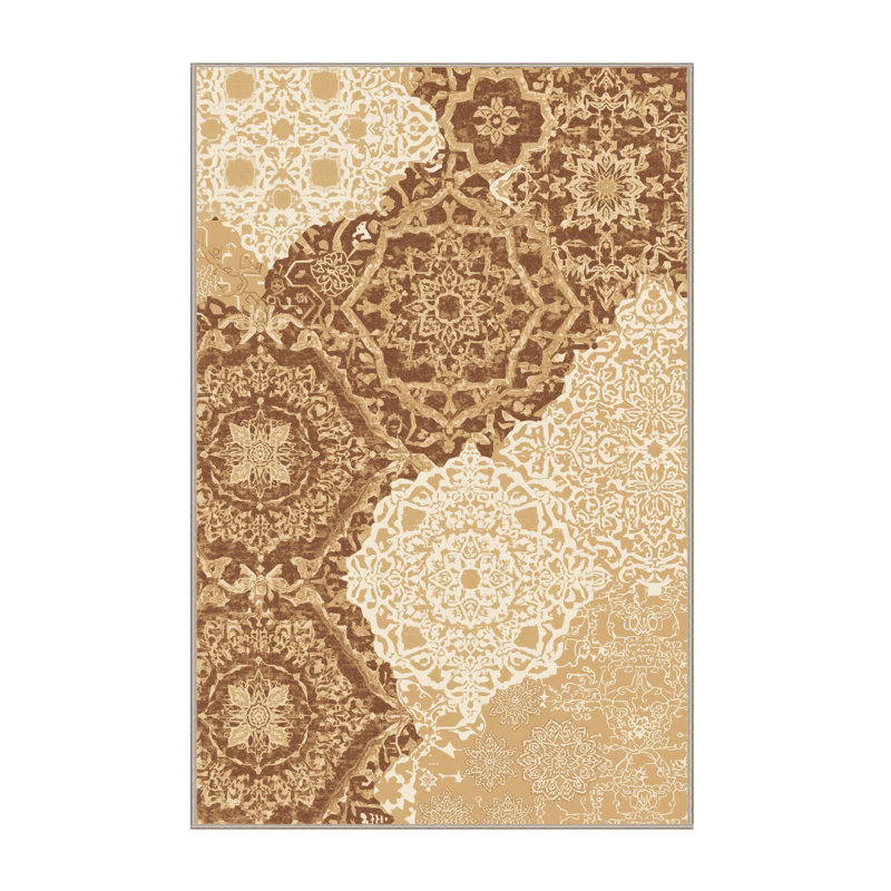 Tapis marocain doux et moelleux d'inspiration mondiale Midwood, 7 x 10