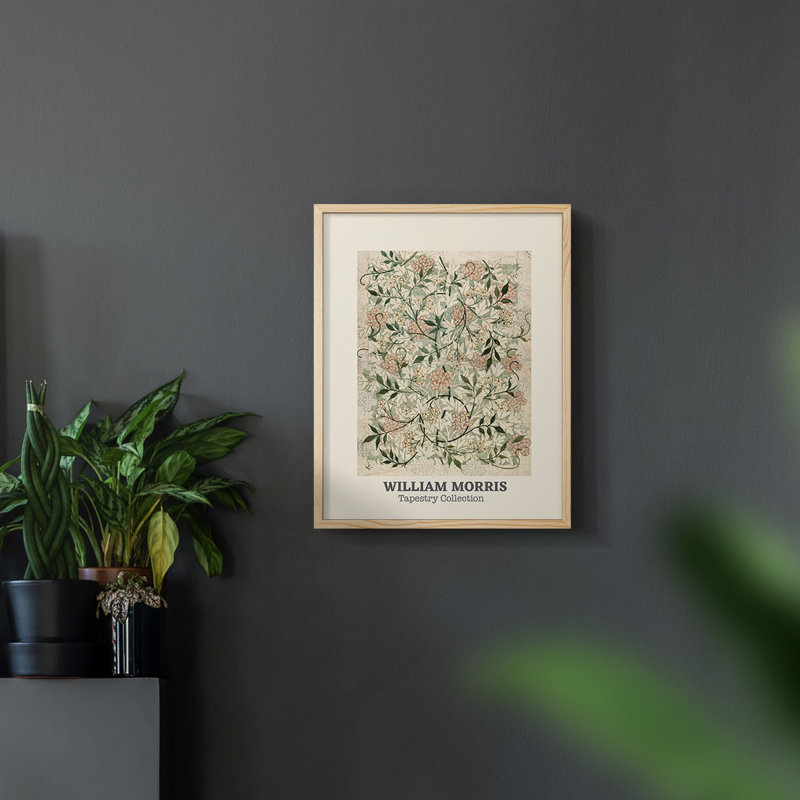 William Morris, reproduction encadrée CXCVI, Naturel, H 14 po x l 11 po