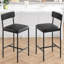 Chaises de bar rembourrées 25,5 pouces avec dossier-876470186-876470187