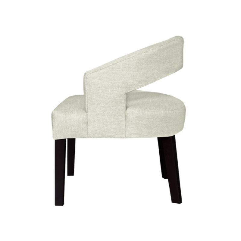 Fauteuil demi-tonneau Carly, Noir d'Irlande, Noir