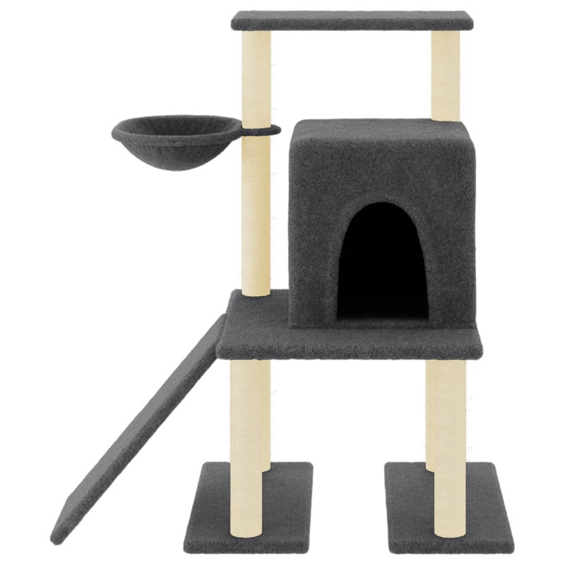 Wellston 96.5cm H Cat Tree, Dark Grey