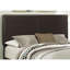 Grand lit rembourré brun pour la sophistication de la chambre à coucher