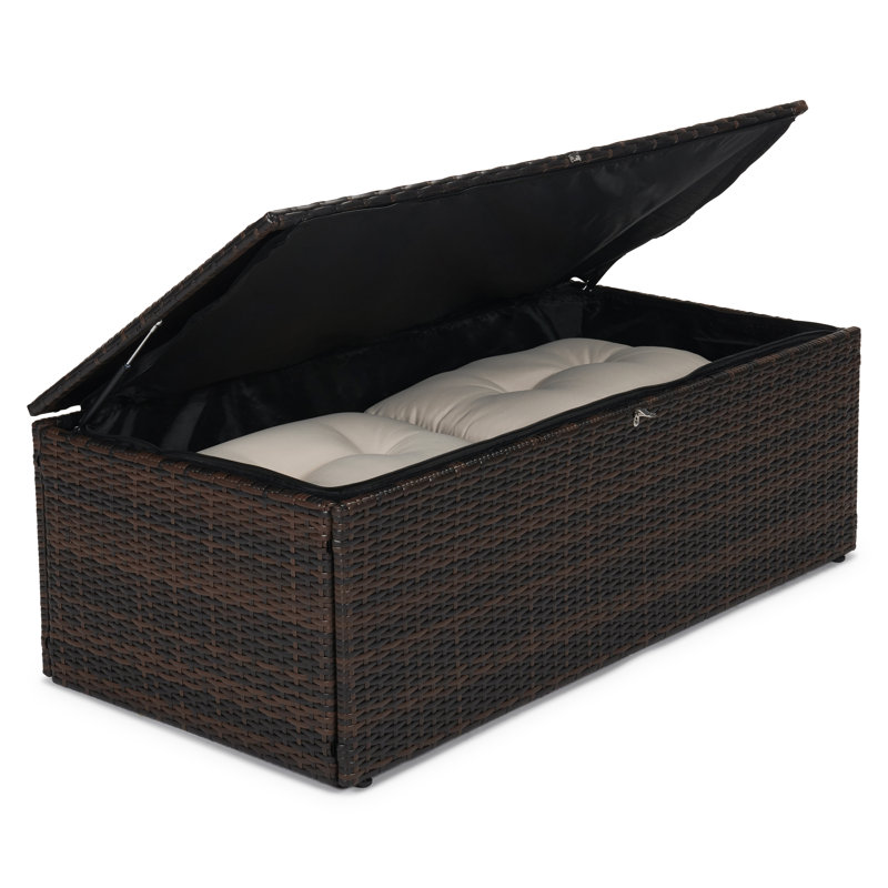 Ensemble de conversation pour patio avec coussins 7 personnes Barrada, Beige