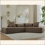 Canapé modulaire minimaliste Cloud, fauteuils modernes, canapé à 4 places, sans assemblage, canapé modulaire à deux places, tissu rembourré et rembourré, tissu anti-froissement