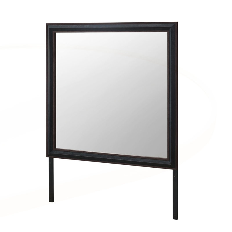 Miroir en bois exquis avec garniture élégante pour rehausser le décor
