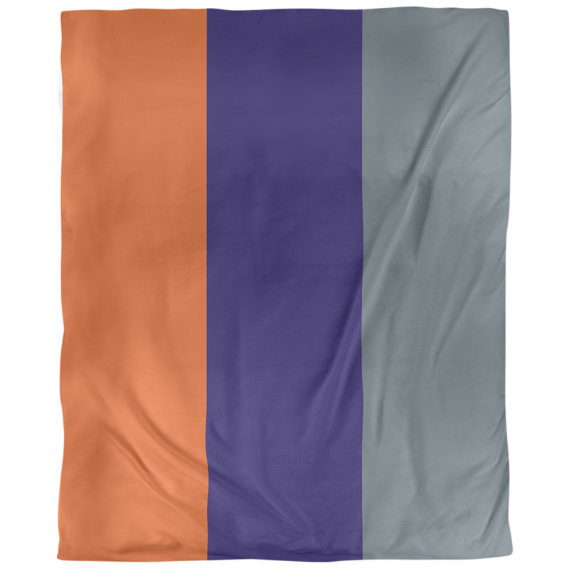 Tissu de basket-ball denver, Orange, mauve, gris