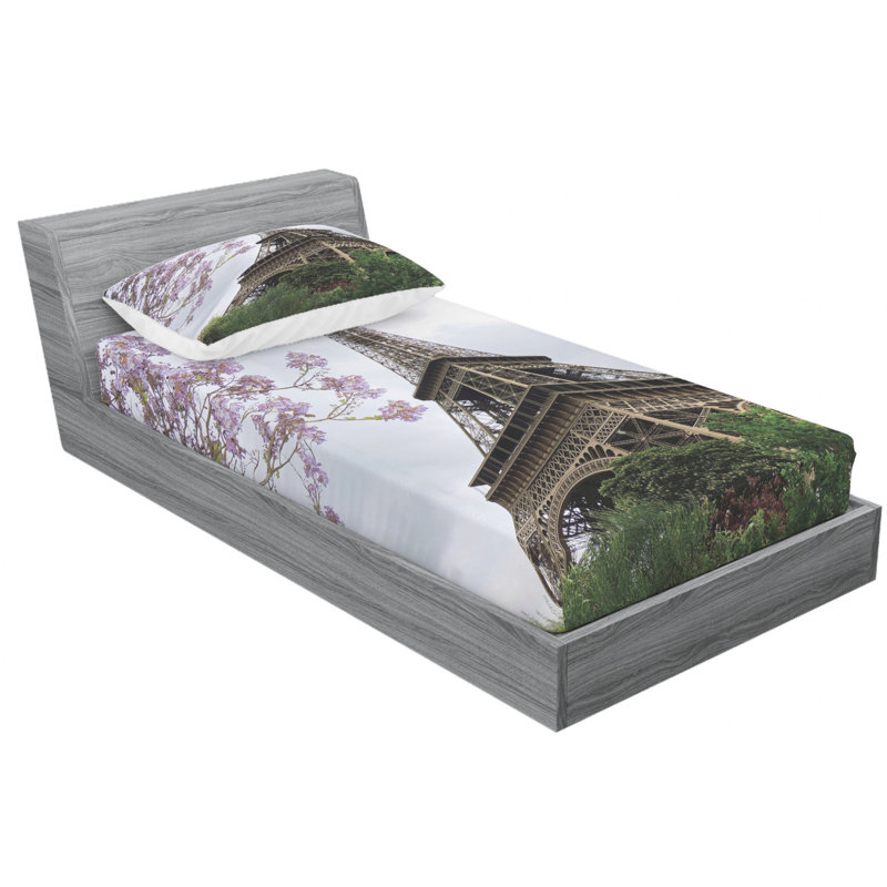 Microfiber Sheet Set, Twin Sheet Set with Fitted Sheet