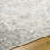 Dendall Oriental Machine Woven Polypropylene Area Rug in Gray/Pale Blue