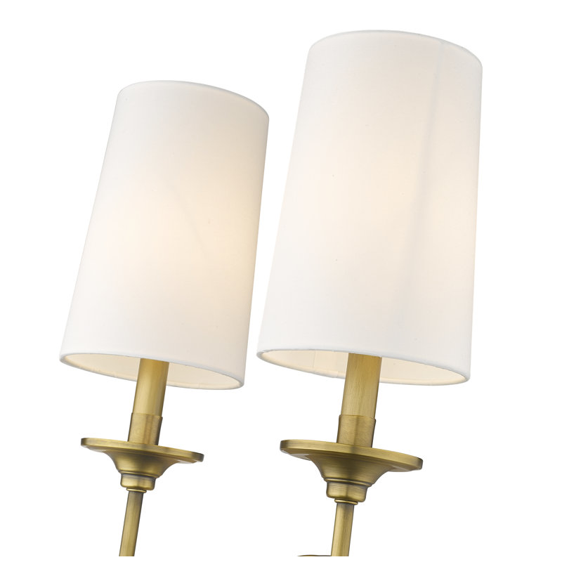 Hayse Armed Sconce, Rubbed Brass